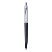 Długopis automatyczny Q-CONNECT PRESTIGE, 0,7mm, czarno/srebrny, wkład niebieski