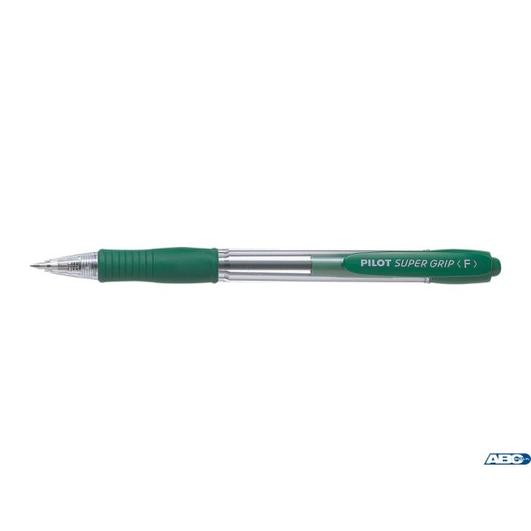 Długopis olejowy PILOT SUPER GRIP zielony PIBPGP-10R-G