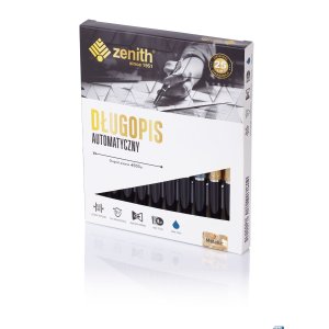 Długopis automatyczny Zenith 7 - box 10 sztuk, metallic, 4071090