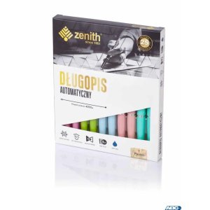 Długopis automatyczny Zenith 7 Pastel mix kolorów, 4071010