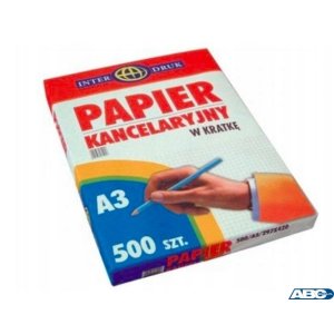 Papier kancelaryjny A3 kratka(500) INTERDRUK