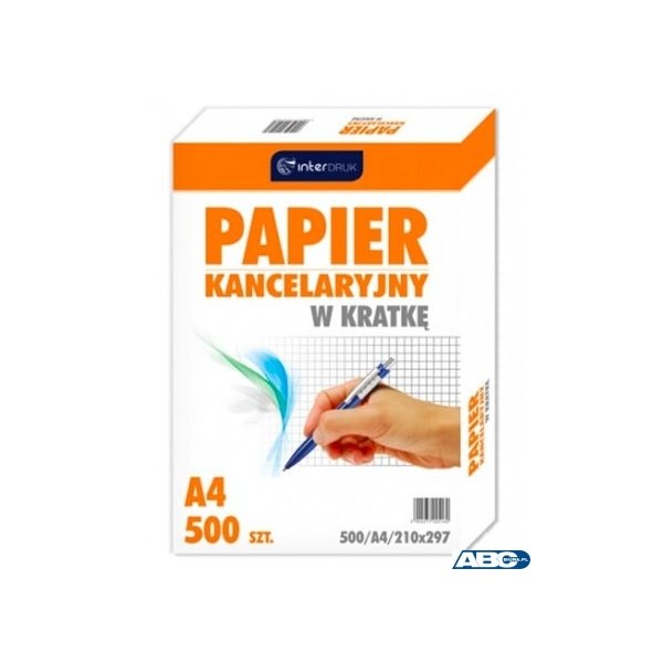 Papier kancelaryjny A4 kratka (500) INTERDRUK