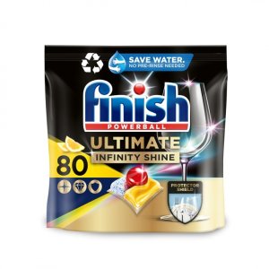 Tabletki do zmywarki FINISH Ultimate Infinity Shine, 80 szt., lemon