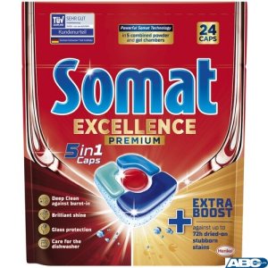 SOMAT Tabletki do zmywarki 24 szt. Exellence 5in1  08230