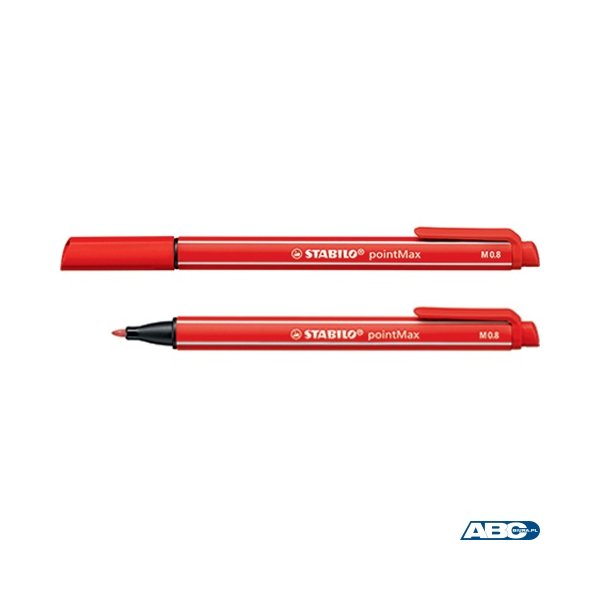 Cienkopis STABILO pointMAX czerwony 488/48 STABILO
