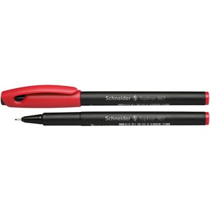 Cienkopis SCHNEIDER Topliner 967, 0,4 mm, czerwony