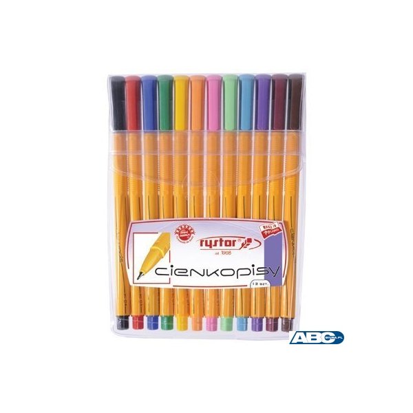 Cienkopis RYSTOR RC-04 etui 12szt 403-120