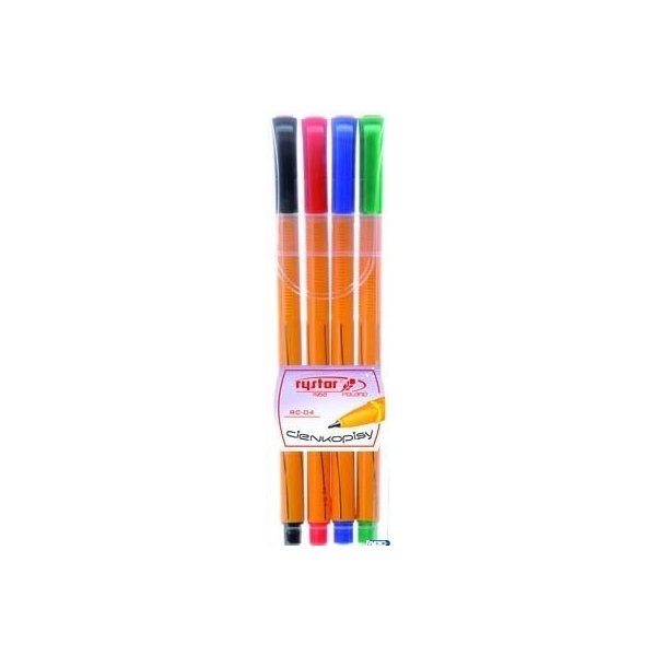 Cienkopis RYSTOR RC-04 etui 4szt. 403-220