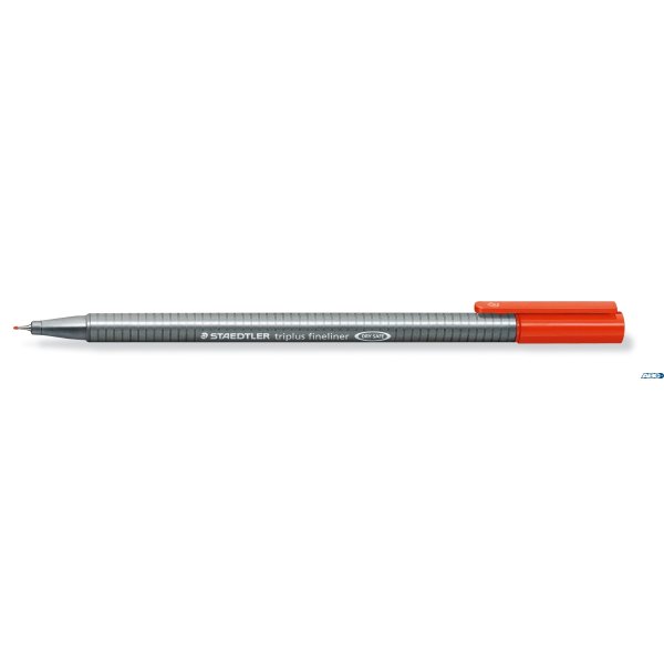 Cienkopis triplus, trójkątny, 0.3 mm, czerwony, Staedtler S 334-2