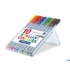 Cienkopis triplus, trójkątny, 0.3 mm, 10 kol. w etui box, Staedtler S 334 SB10