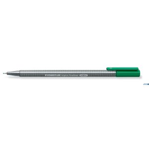 Cienkopis triplus, trójkątny, 0.3 mm, zielony, Staedtler S 334-5