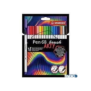 Cienkopis PEN 68 brush 18 wit ARTY 568 / 18-21-20
