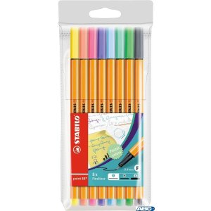 Cienkopis STABILO point 88 etui kartonowe 8 szt. (nowe kolory 2021) 88 / 8-05