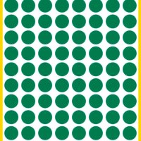 Kółka do zaznaczania zielone 3012 Q8 4ark. trwałe, Avery Zweckform