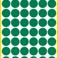 Kółka do zaznaczania zielone 3143 Q12 5 ark. Avery Zweckform