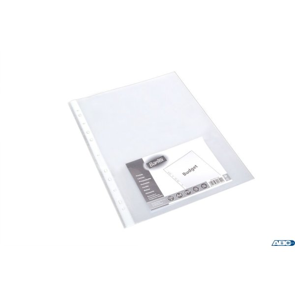 Koszulki groszkowe A4 35mic., w folii BUDGET (100szt) BANTEX 400105682