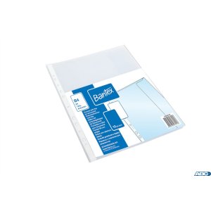 Koszulki groszkowe z klapką A4 MAXI 120 mic. w folii (10szt) BANTEX 100550133