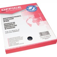 Koszulki na dokumenty OFFICE PRODUCTS, PP, A4, krystal, 55mikr., 100szt., w pudełku