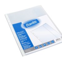 Koszulki groszkowe z klapką A4 120 mic., w folii (10szt) BANTEX 100550132