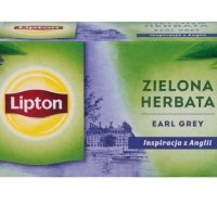 Herbata LIPTON Earl Grey, zielona, 25 torebek