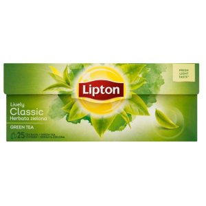 Herbata LIPTON Green Tea, 25 torebek, zielona, klasyczna