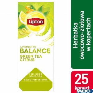 Herbata LIPTON BALANCE Green Tea Citrus (25 kopert fol.)