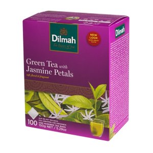 Herbata DILMAH, zielona, jaśminowa, 100 torebek