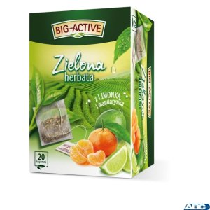 Herbata BIG-ACTIVE MANDARYNKA-LIMONKA zielona 20 kopert / 30g