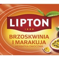 Herbata LIPTON owocowa, brzoskwinia i marakuja, 20 torebek
