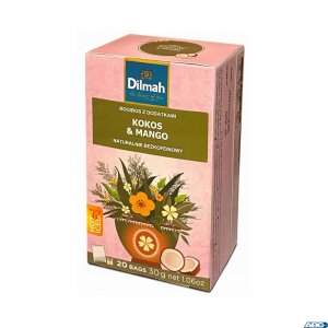 Herbata DILMAH kokos i mango 20t ziołowo-owocowa