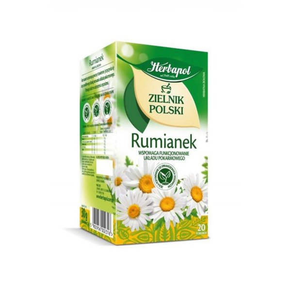 Herbata HERBAPOL Zielnik Polski, rumianek, 20 torebek
