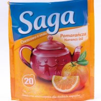 Herbata SAGA, pomarańczowa, 20 torebek