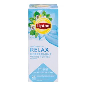 Herbata LIPTON Relax, mięta, 25 torebek