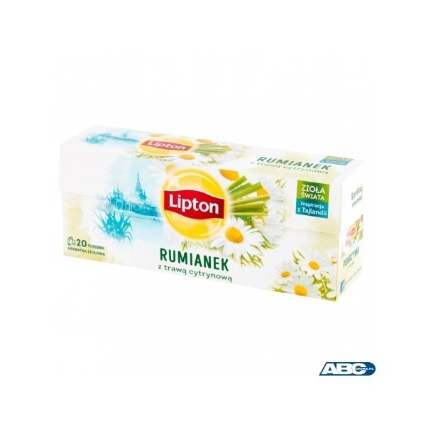Herbata LIPTON TAJLANDIA rumianek z trawą cytrynową 20t ziołowa
