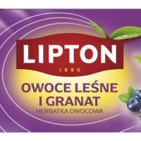 Herbata LIPTON owocowa, owoce leśne i granat, 20 torebek