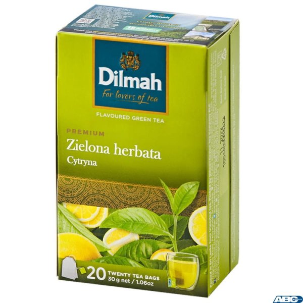 Herbata DILMAH Premium cytryna 20t zielona