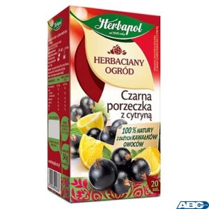 Herbata HERBAPOL HERBACIANY OGRÓD Czarna porzeczka z cytryną (20 saszetek)