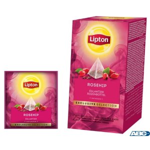 Herbata LIPTON PIRAMID DZIKA RÓŻA Exclusive Selection 25 kopert