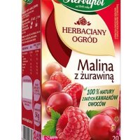Herbata HERBAPOL MALINA Z ŻURAWINĄ czarna 20t