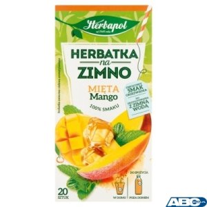 Herbata HERBAPOL na zimno Mięta & Mango (20 saszetek)