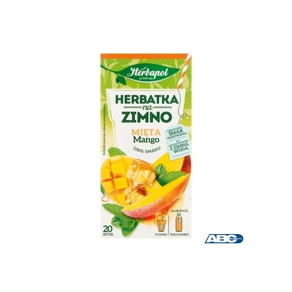 Herbata HERBAPOL na zimno Mięta & Mango (20 saszetek)
