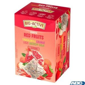 Herbata BIG-ACTIVE RED FRUTIS 20 kopert / 45g owocowo-ziołowa