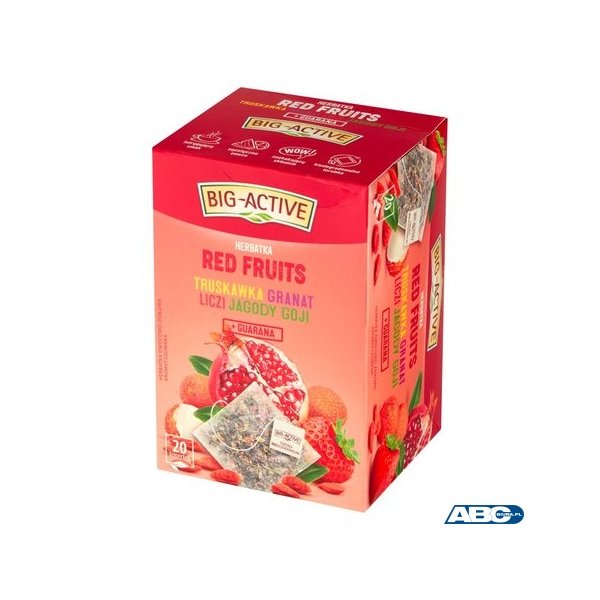 Herbata BIG-ACTIVE RED FRUTIS 20 kopert/45g owocowo-ziołowa