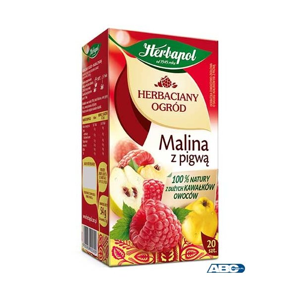 Herbata HERBAPOL MALINA Z PIGWĄ 20t