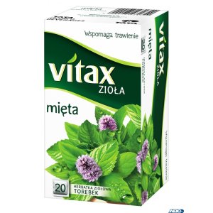 Herbata VITAX MIĘTA 20t*1,5g ziołowa bez zawieszki