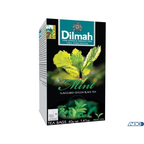 Herbata DILMAH MIĘTA (20 saszetek) czarna