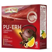 Herbata BIG-ACTIVE PU-ERH czerwona o smaku cytrynowym 40 torebek/72g