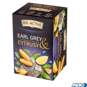 Herbata BIG-ACTIVE EARL GREY CYTRUSY 20 kopert / 40g czarna