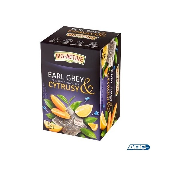 Herbata BIG-ACTIVE EARL GREY CYTRUSY 20 kopert/40g czarna