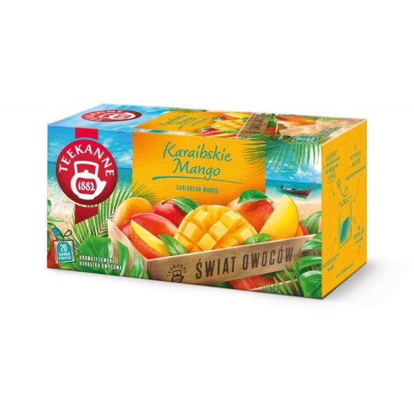 Herbata TEEKANNE World Of Fruits, karaibskie mango, 20 kopert